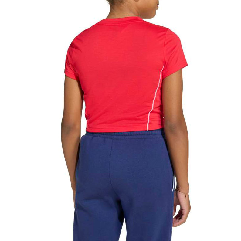 Adidas Blusa JW8658 INF COLEGIATTE Pure RubyWhite Poliester -4-